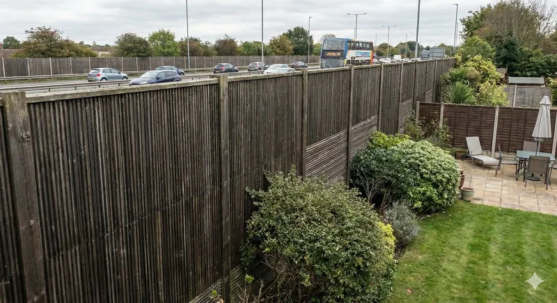 Noise Reduction Fencing installation in Nottingham