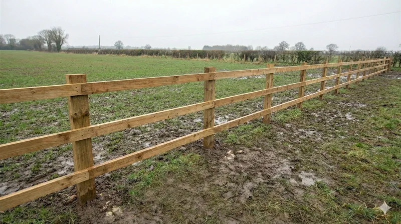 Post and Rail Fencing installation in Nottingham